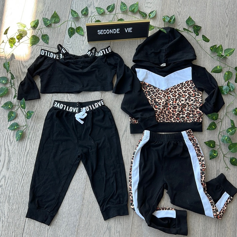 Two sets of cozy Shein loungewear for toddler